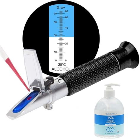 how does alcohol affect a refractometer|alcohol refilling meter.